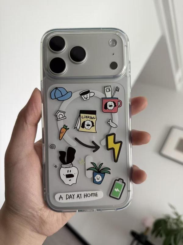 Chú râu cho iPhone 17 16 15 Vỏ điện thoại hút từ 14 13 11 7 17pro 17promax Đơn giản 16 Cá tính 16plus Mới 16pro