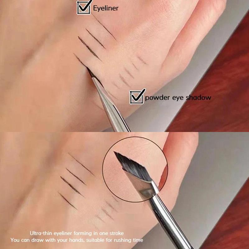 Product Introduction of Flat Eyebrow Brush Upgrade Eyeliner Brush Ultra Thin Eyebrow Makeup Flat Brush Brush Place G3T9 48