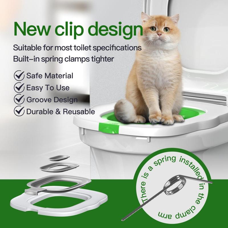 Self-service Cat Toilet, 1 Set Cat Toilet Trainer, Cat Toilet Tool, Pet Toilet Training Aid, Indoor Pet Toilet for Cats, Dog & Cat Accessories 7
