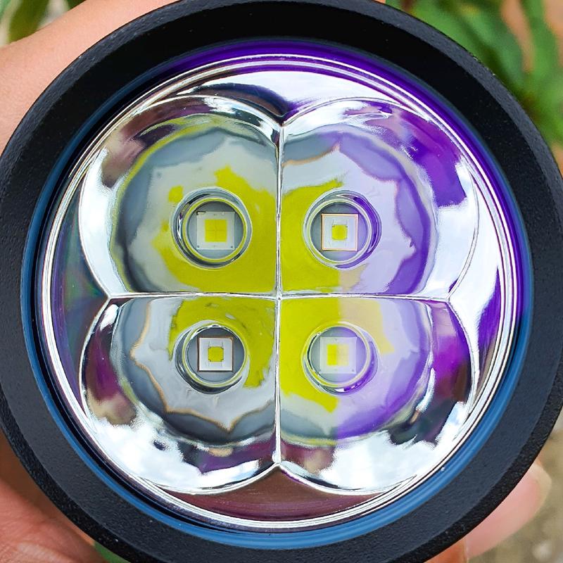 đèn trợ sáng xe máy l4x SFT40 /sst40 công suất 65w-125w Led sáng mạnh 2