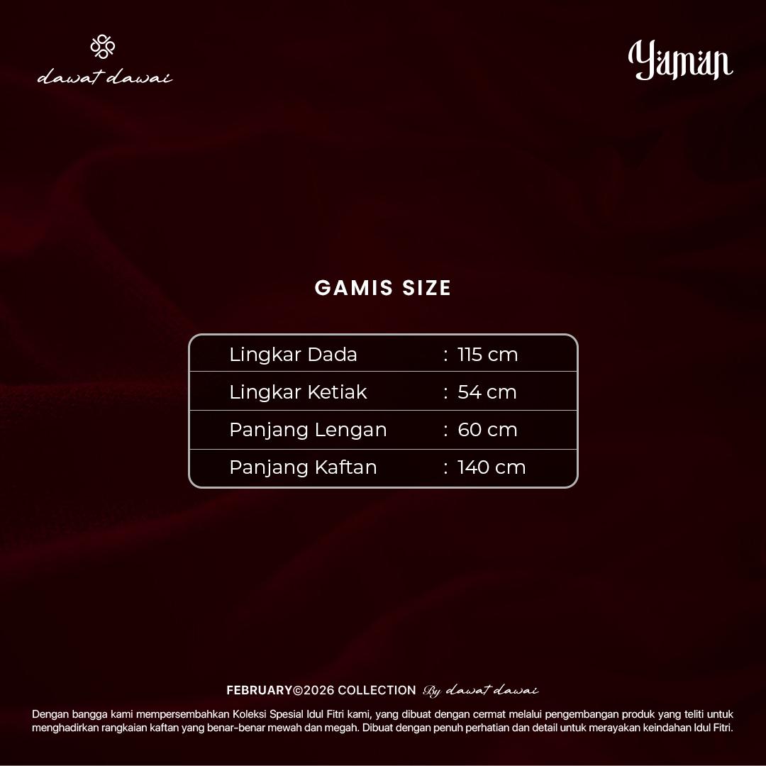 Dawat Dawai - Yaman Gamis - Eid Series (Hijab Friendly)
