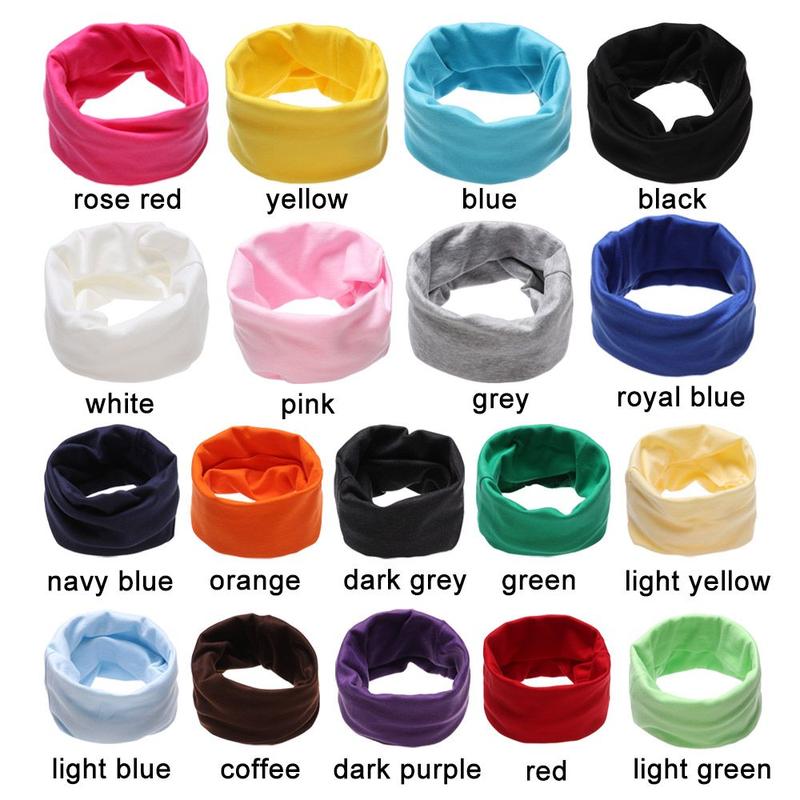 3PCS Multipurpose Bandana Long Scarf Face Bandana Mask Windproof Neck Warmer Cotton Children Cotton Scarf Collar Scarves 2