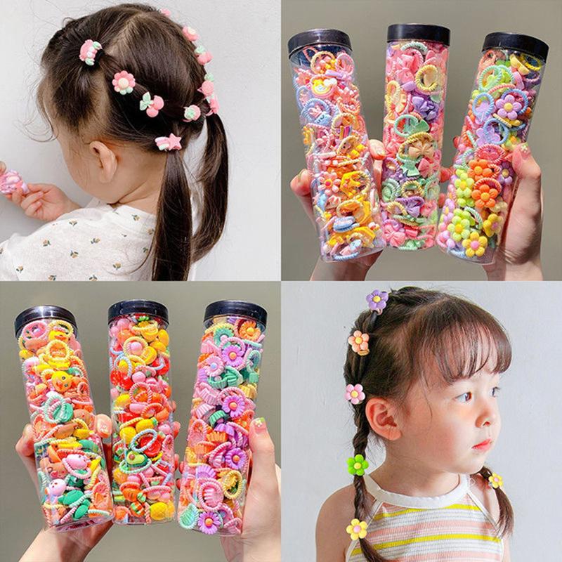 Product Introduction of Aksesori rambut kanak-kanak, gelang getah elastik kartun, kepala bayi, tali kulit, bunga kecil, hiasan kepala gadis comel, tidak akan menyakiti rambut 20