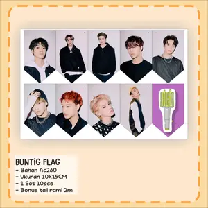BUNTIG FLAG NCT 127 tersedia beberapa varian pilihan