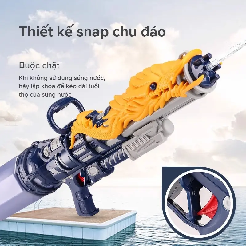 Đồ chơi phun nước áp lực lớn thần long - Khủng Long  - Cá Mập  dung tích lớn. Bắn xa 6-8m. Đồ chơi phun nước áp lực cao. Đồ chơi biển. Đồ chơi ngoài trời Toy lễ hội nước. Trung thu 5