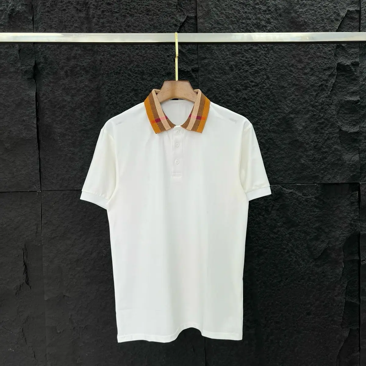 Áo polo BBR bo cổ hoạt tiết cao cấp thời trang phong cách