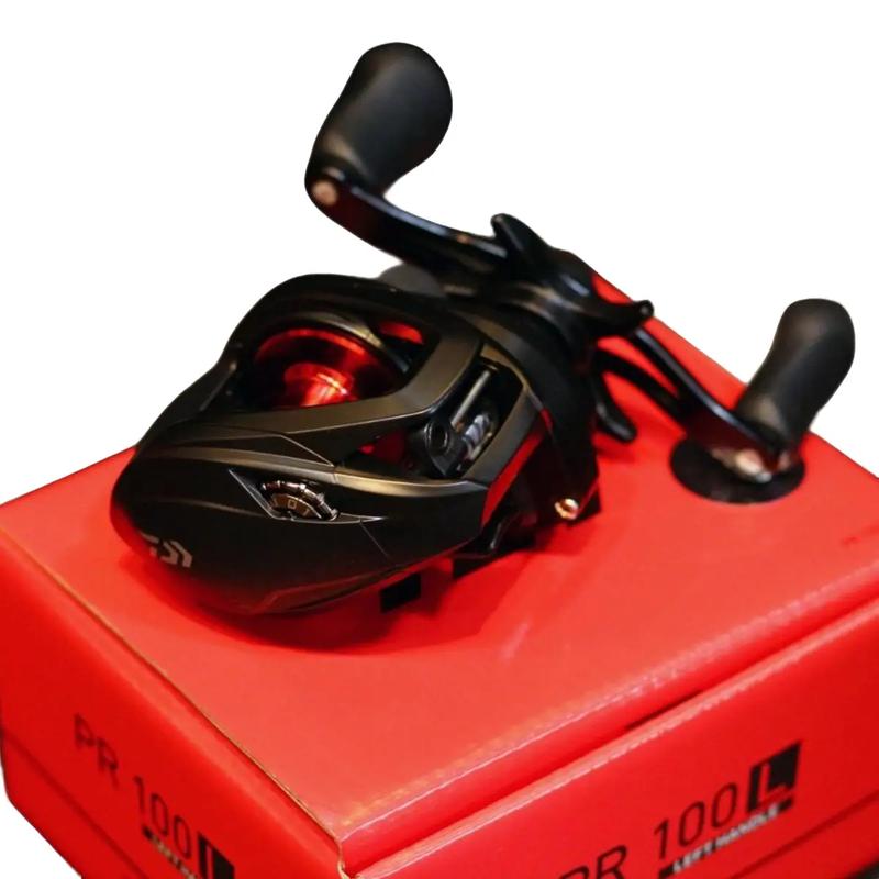 Máy Câu lure ngang Daiwa PR100 màu đỏ đen bản mới tốc quay 7.3 Đi Câu Fishing Bắt Cá Câu Cá Fish Nam