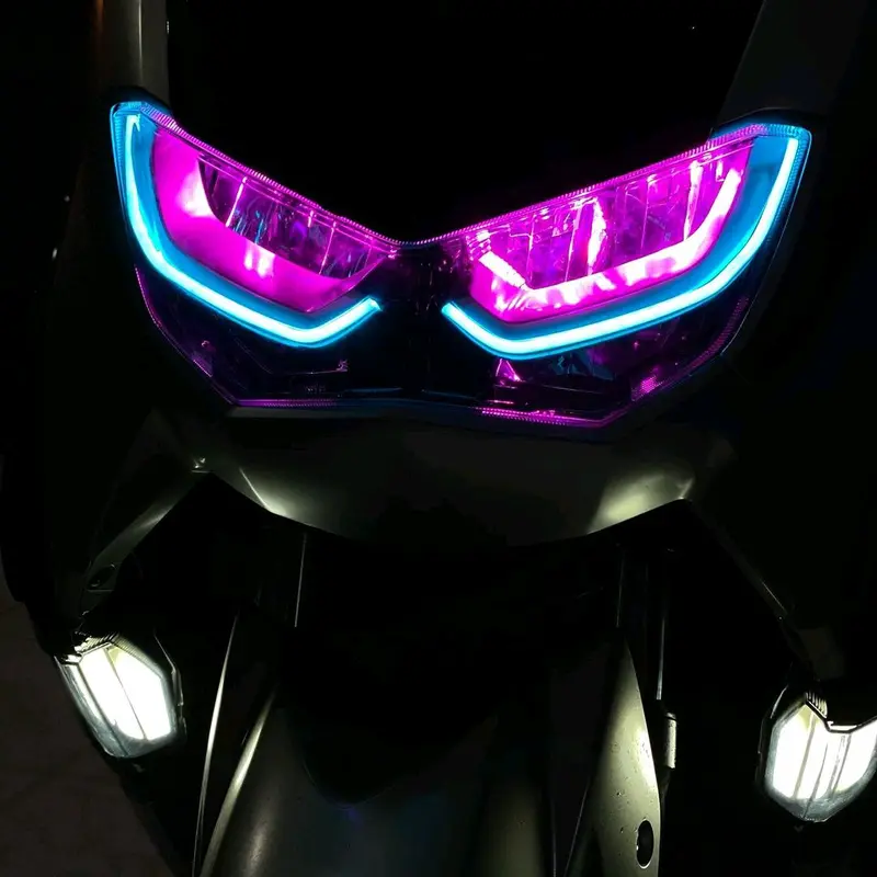 Terbaru paket lampu alis nmax new 2020 sampai 2023 free demon eye devil eye no bintik terang Asli 2