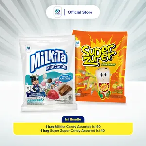 Paket Permen Milkita Super Zuper - 2 Bag (Isi 80 Pcs)