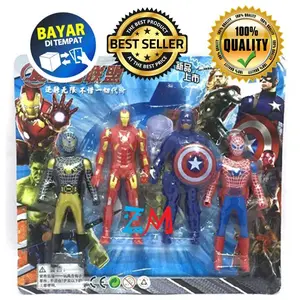 Mainan Anak Robot Boneka Miniatur Avengerss isi 4 Pcs No.2020 SUPER HERO