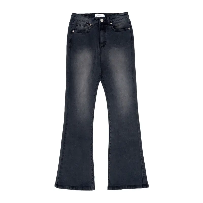 JEAN PANTS - Quần Jean Nữ Ống Loe Hack Dáng SHESLAY -Ôm Eo Hack Hông, Che Khuyết Điểm Siêu Tốt. Jean Co Giản Nhẹ Ôm Body 5