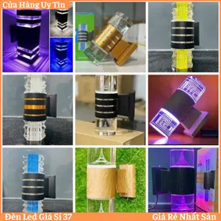 Đèn led trụ pha lê 2 đầu 3 chế độ màu, 7 màu (tự đổi màu) phi 90 ,đèn trụ, đèn chày ,đèn cột,đèn treo tường,đèn vách , cầu thang, đèn bão ngoài trời , linh kiện đèn trụ 3 màu