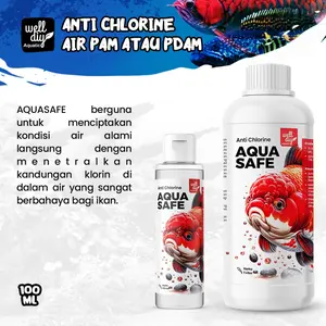 Anti Chlorine Penetral Kaporit Air PDAM PAM Untuk Aquairum Kolam Ikan AQUASAFE - 100ml