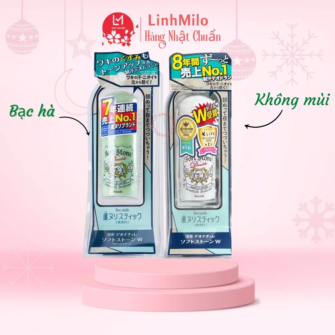 Lăn nách đá khoáng Nhật Bản Soft Stone Crystal 20g