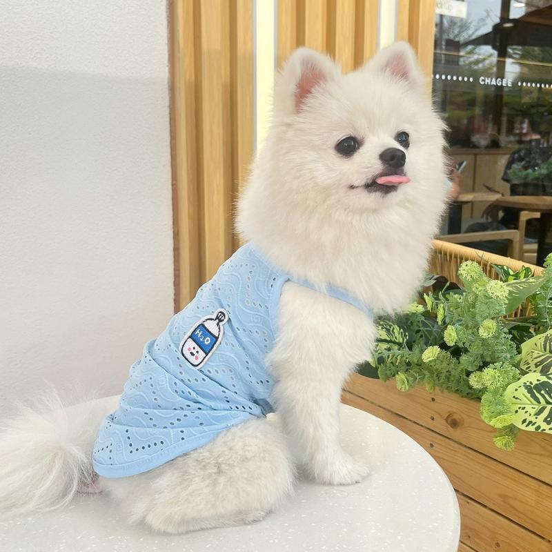 Product Introduction of Quần áo cho chó, Bảy Pet, cho Shih Tzu, lưới thoáng khí, áo vest cho thú cưng, áo phông cho mèo mùa hè, quần áo cho chó Con đơn giản 14
