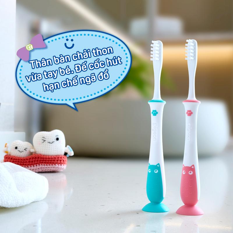Product Introduction of Bàn chải đánh răng bước 4 Pigeon - Cho bé từ 18 tháng 3