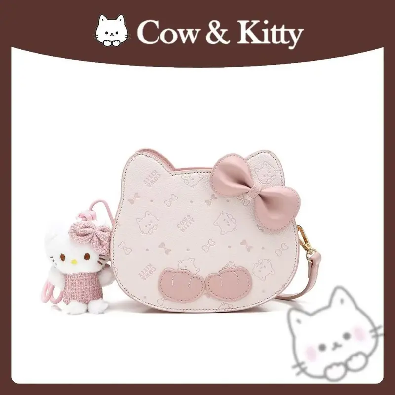 2189 TAS PREMIUM COW & KITTY PLUS BOX TAS SELEMPANG WANITA CANTIK HANDBAG MOTIF LUCU TAS JINJING WANITA 2