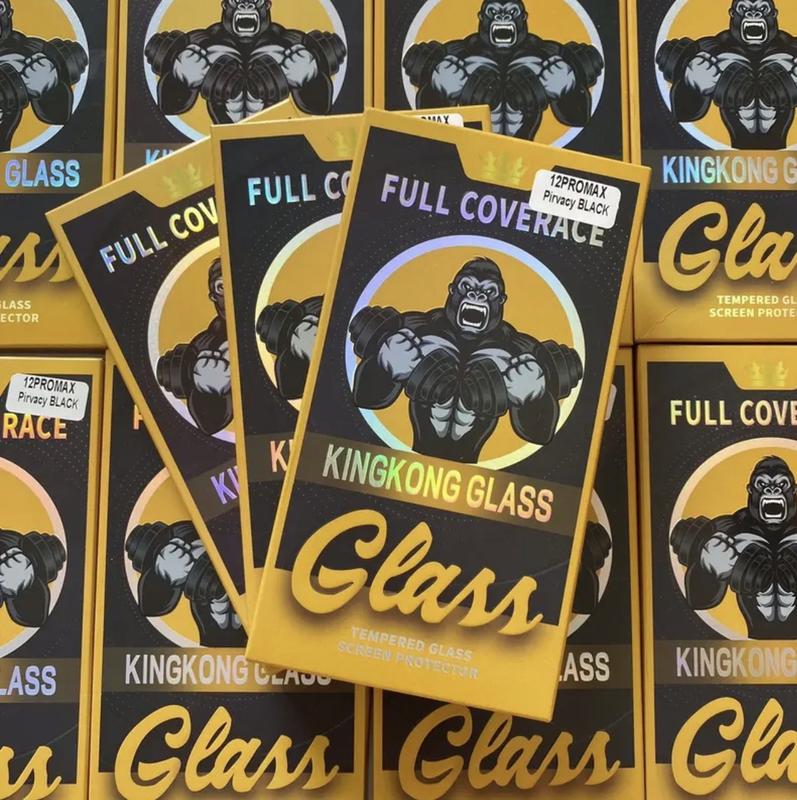 [COMBO 3 KÍNH  TẶNG 1 ỐP ] Kính Cường Lực Tự Dán KINGKONG Chống Nhìn Trộm Full Màn Iphone x xs xr xsmax 11 12 13 14 15 16 17 pro max plus Phụ Kiện màn  hình