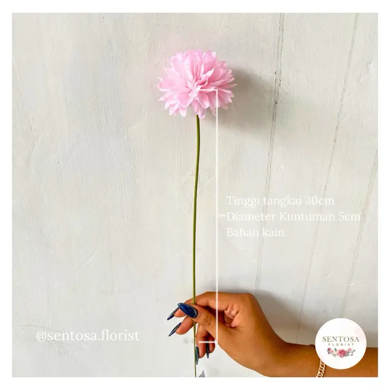 BUNGA ROSE DANDELION 1 TANGKAI/BUNGA DANDELION PALSU/BUNGA ROSE DANDELION SINGLE PREMIUM ARTIFICIAL DEKORASI 4