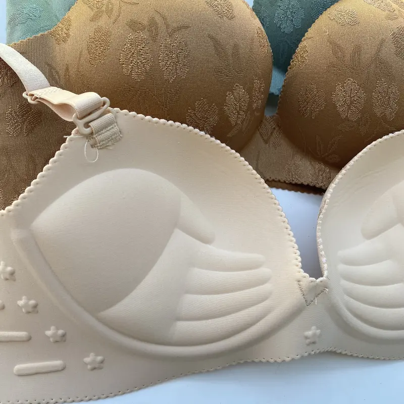 [9] Combo 3 Áo Lót Su Thái Gấm đệm bàn tay nâng 5cm Nữ Bra Kem Voi [ GẤM 5p - 13 ] 4