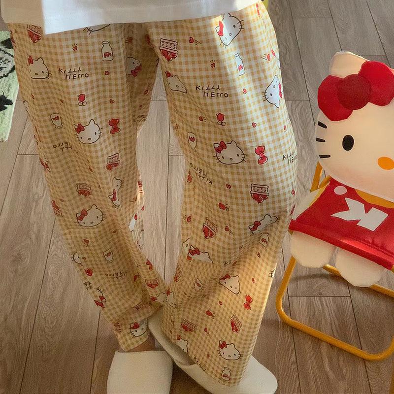 Product Introduction of Quần Ngủ Hoạt Hình Nhật Bản, Phong Cách Hello Kitty Ins, Quần Chống Muỗi Sớm Cho Nữ Sinh, Quần Thường Ngày Ký Túc Xá Dễ Thương, Quần Đi Bộ Women Áo Top 13