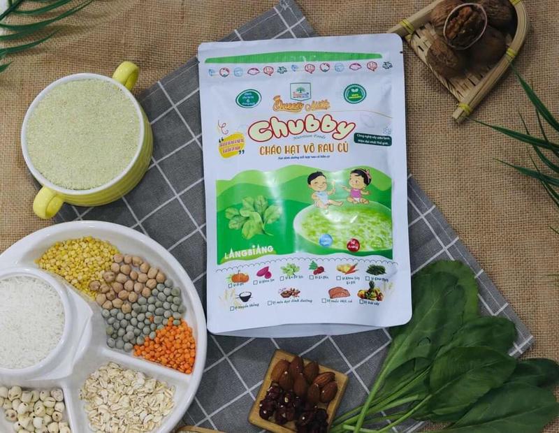 CHÁO HẠT VỠ RAU CỦ CHUBBY CỦ DỀN, CHÙM NGÂY, KHOAI LANG TÍM, CÀ RỐT, BÍ ĐỎ, CẢI BÓ XÔI, CỦ DỀN 2