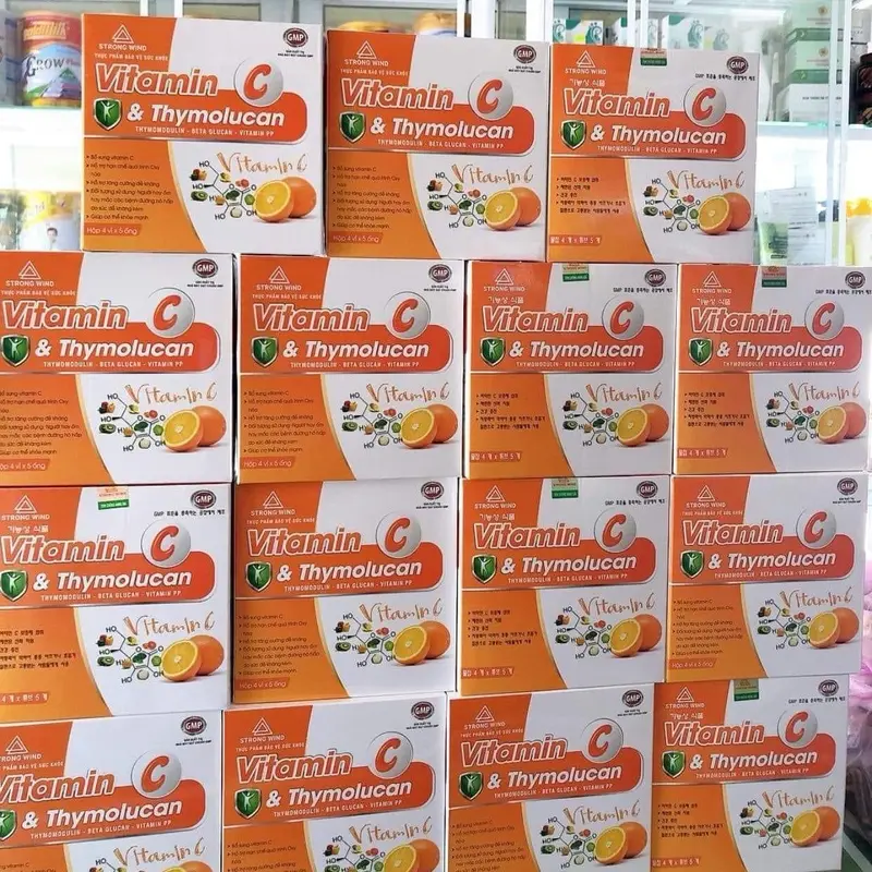 VITAMIN C & THYMOGLUCAN - Hỗ trợ bổ sung vitamin C, tăng cường đề kháng, hạn chế quá trình oxy hoá 6