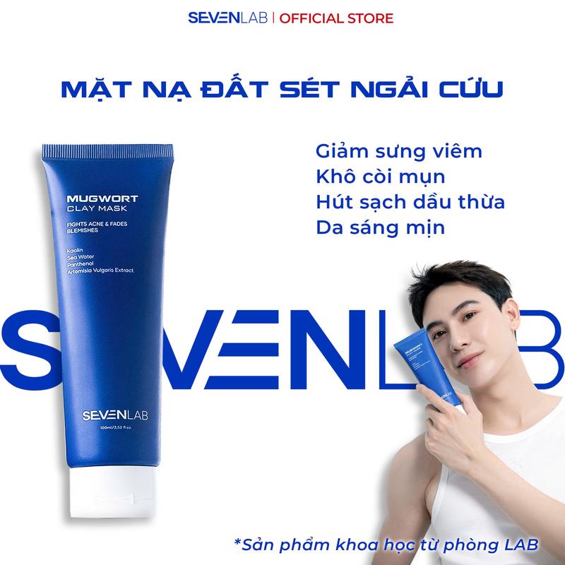 Mặt Nạ Đất Sét Ngải Cứu SEVENLAB Mugwort Clay Mask 100ML