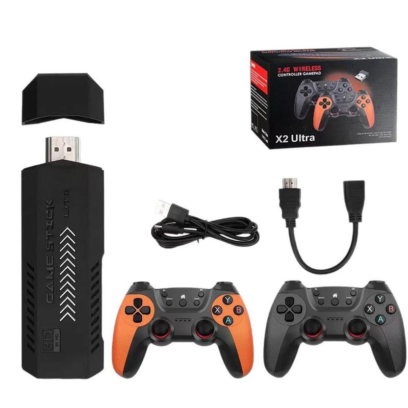 [cod]Cross-Border Game Machine X2Pro Family 3D Game Machine 2.4G Wireless Retro HDMI TV PSP Game Machine 4