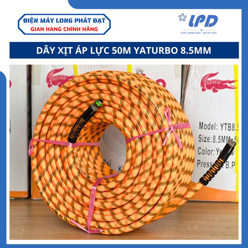 Dây xịt áp lực cao YARTUBO cuộn 8.5mm x 50m lực nén 2000PSI chuyên dùng phun xịt áp lực phun tưới nông nghiệp rửa xe