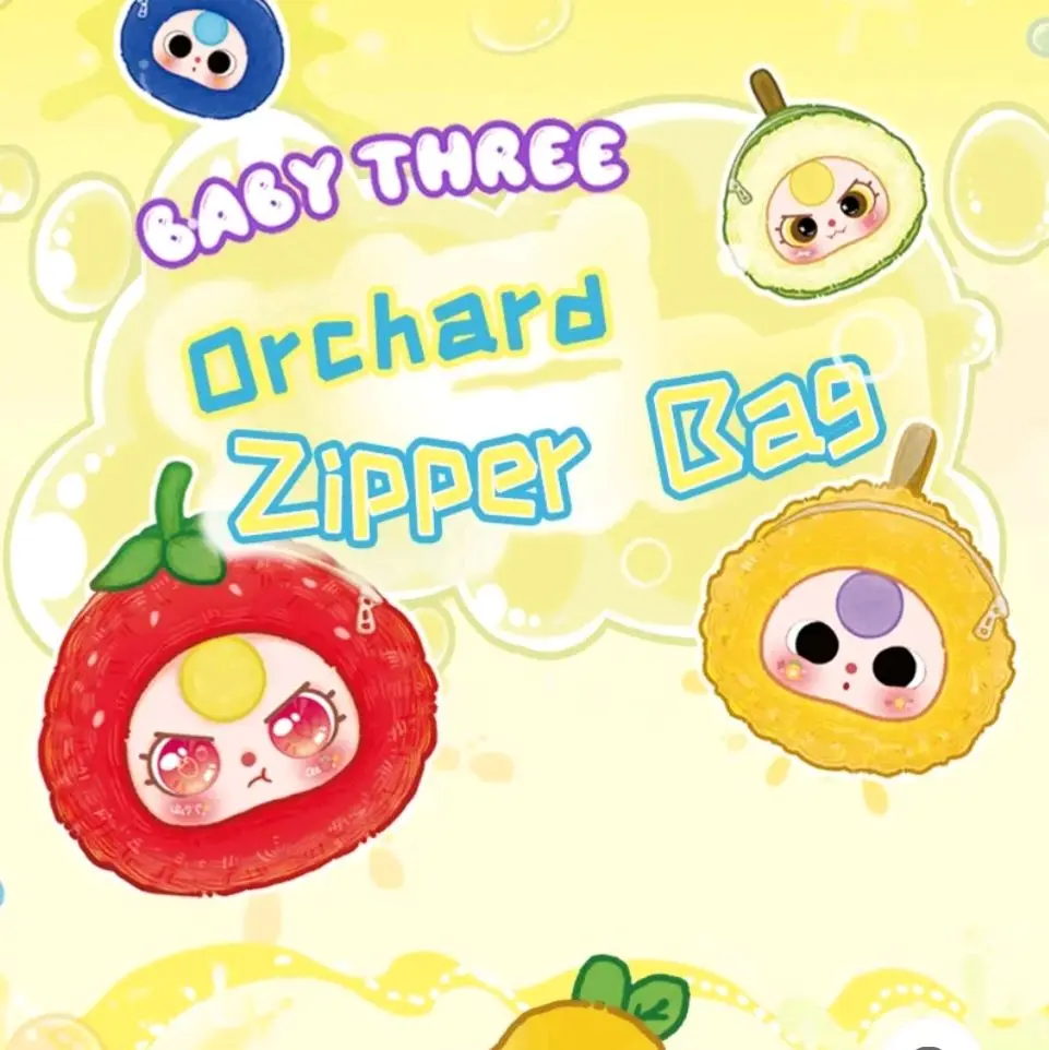 Baby Three - Orchard Zipper Bag (Túi zip trái cây) Chính Hãng
