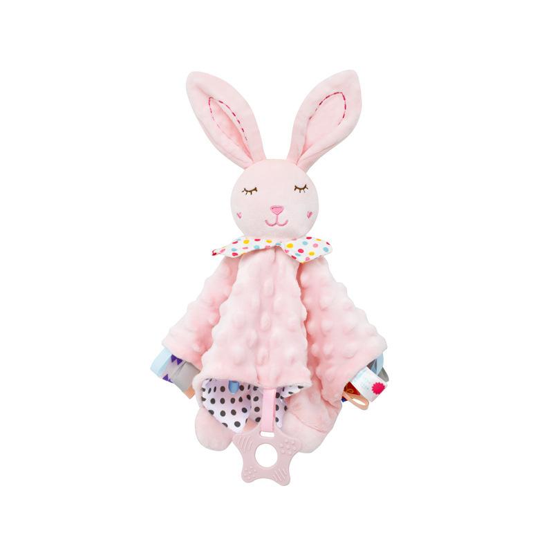 Product Introduction of Cute Cartoon Animal Comfort Cloth, 0-year-old Baby Comfort Toy Comfort Cloth with Doll Comfort Cloth 10