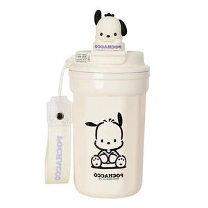 Cawan Kopi Kartun, Bernilai Tinggi, Untuk Kanak-kanak Perempuan, Mudah Alih, Diperbuat daripada Keluli Tahan Karat, Cawan Bertetulang, Mudah dan Comel, Sesuai untuk Kanak-kanak dan Pelajar, Cawan Air termos  nasi  kain  lap Merah Kitchenware