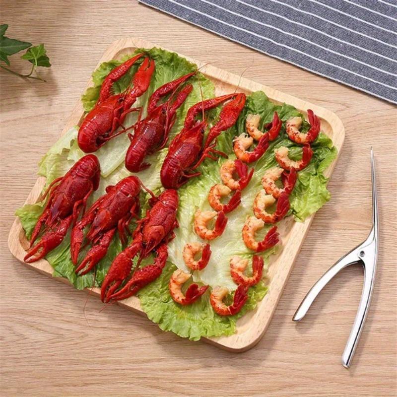 Stainless Steel Shrimp Peeler, 1 Count Shrimp Peeling Tool, Kitchen Crayfish Shrimp Stripping Peelers, Seafood Tools, Kitchen Gadgets 7