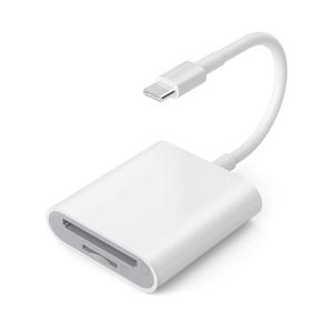 携帯用Type-C SD/TFカードリーダー、デュアルカードスロットストレージカードリーダー、携帯電話やタブレット用のポータブルマイクロSDカードリーダー