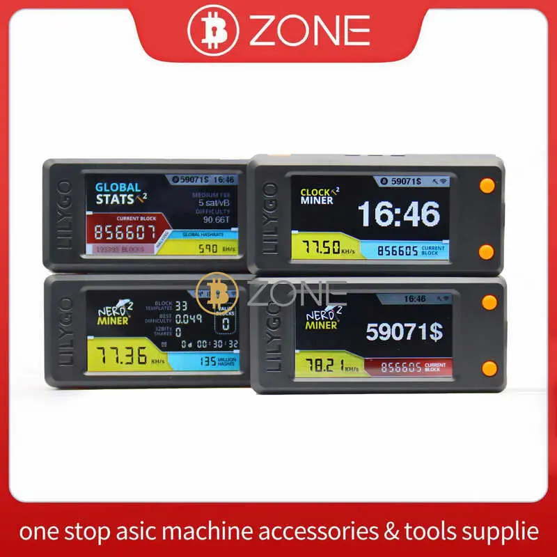 Offical Nerd 78kh s Clock Small Mini Bitcoin Solo Nerdminer V2 Btc Miner