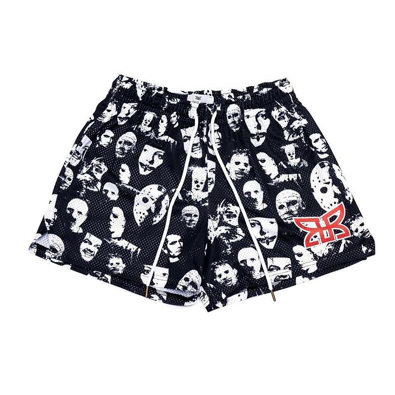 Product Introduction of American Rain Movie Character Shorts Male and Female Trendy Brand Casual Cool Quarter below the Knee Quick-Drying Breathable Pants Summer Menswear Lingerie Trouser Tropical 1