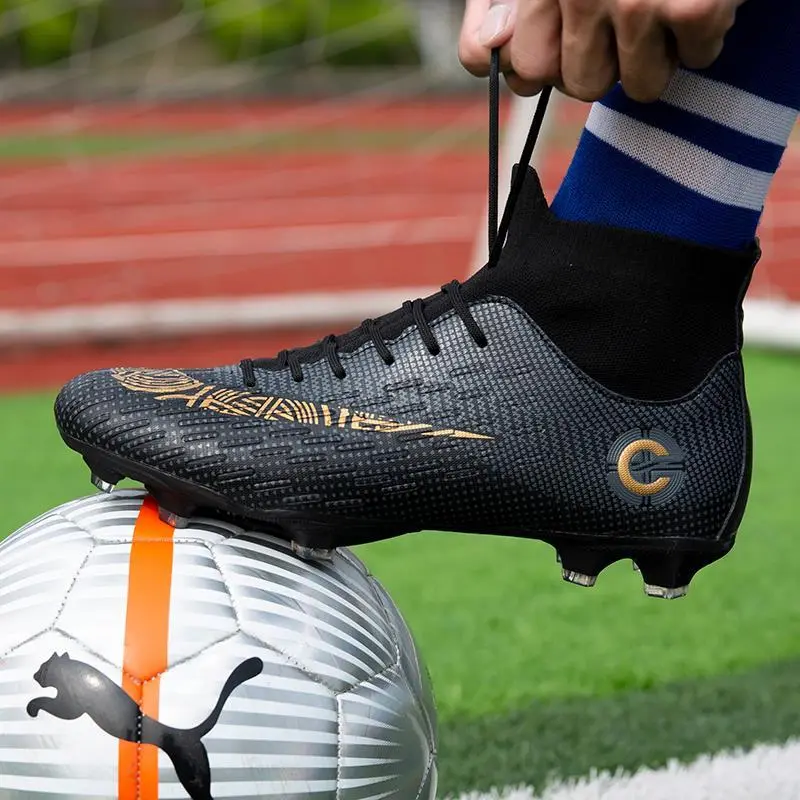 Giày Bóng Đá Cổ Cao, C Romassey CR7 Assassin, Dành Cho Nam, Đinh Gãy, Đinh AG, Thích Hợp Cho Học Sinh Tiểu Học Và Người Lớn, Giày Tập Luyện Trận Đấu Bóng Đá