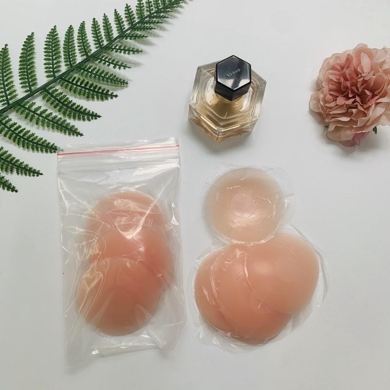 Miếng dán ngực silicone siêu dính chống nước dùng được nhiều lần VANISA DMAT12 Nữ Women Tim Sen Cao Su 7