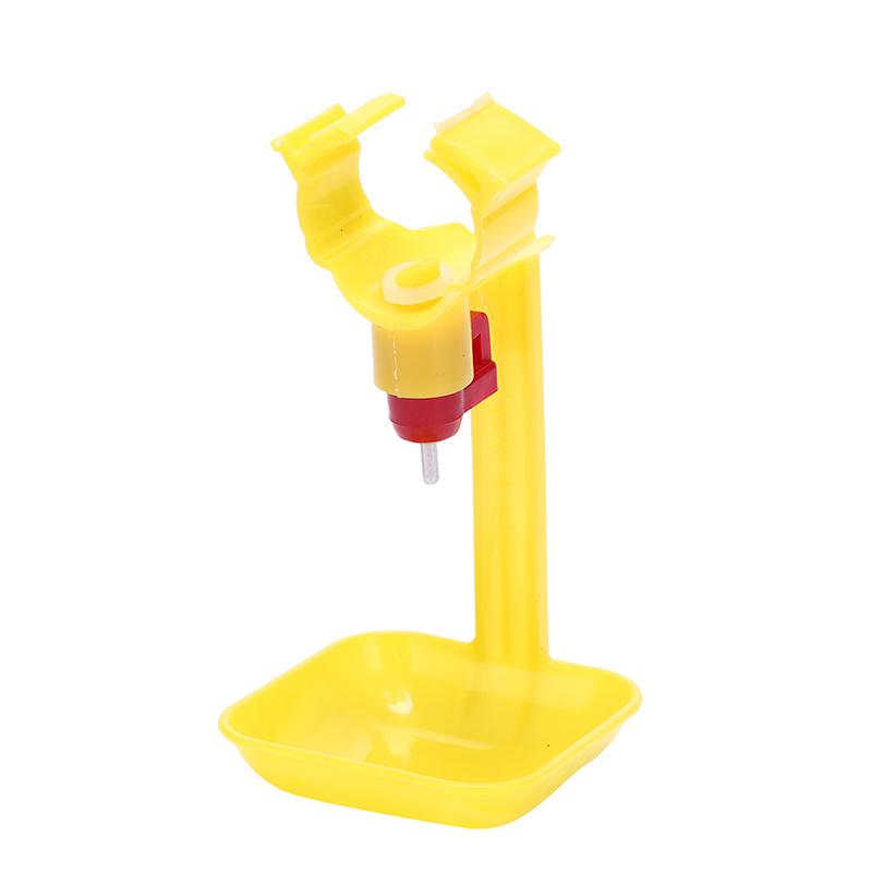 10pcs poultry chicken hanging duck drinking water nipple drinker feeder with cup 1