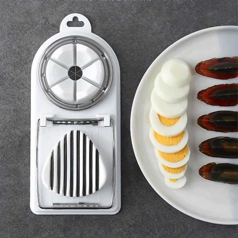 Household 2 in 1 Egg Cutter, 1 Count Multifunctional Egg Slicer, Egg Chopper, Kitchen Gadgets for Home Use, Utensils 2