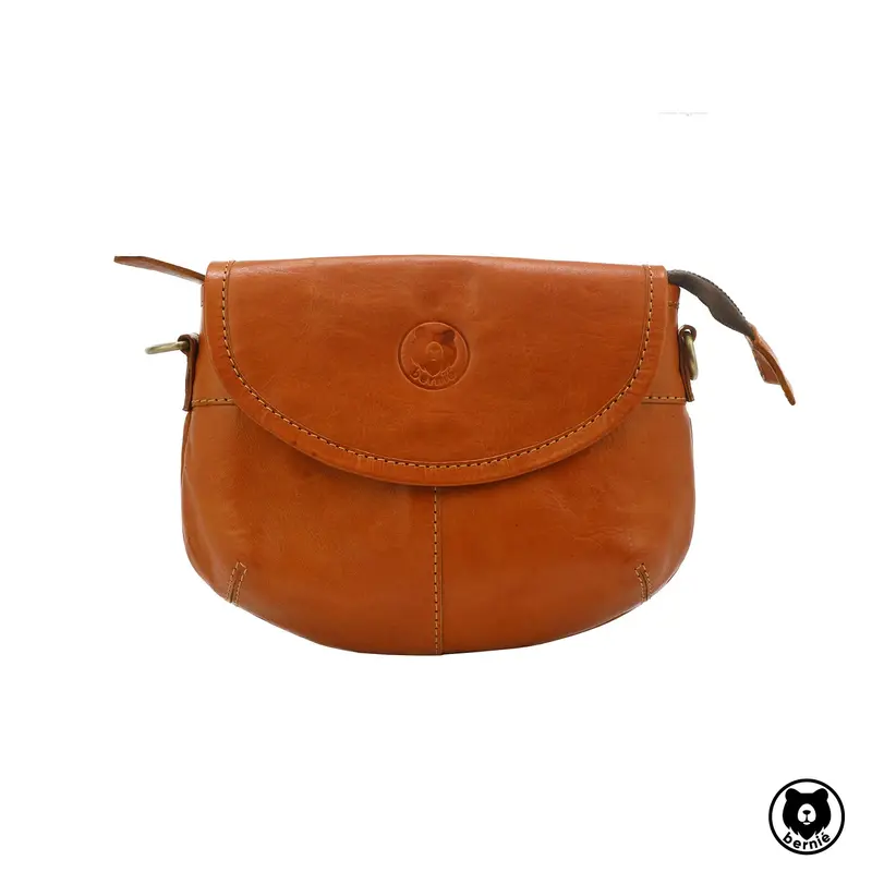 Tas Kulit Selempang Wanita Bernie Leather Hawa Tan 4