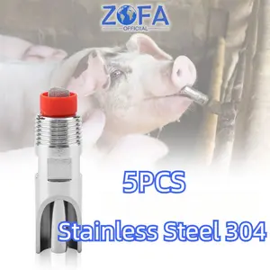 5PCS Babi,Domba Niple Drinker Stainless /Alat Minum Hewan Ternak/ Alat Minum Babi Kambing