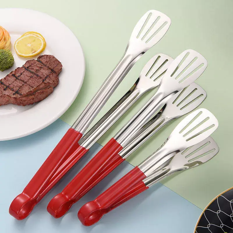 Capitan Makanan Kipas-Gagang Merah Kitchenware Berbahan Stainless Steel Tahan Karat Harga Per-Pcs Atau Satuan