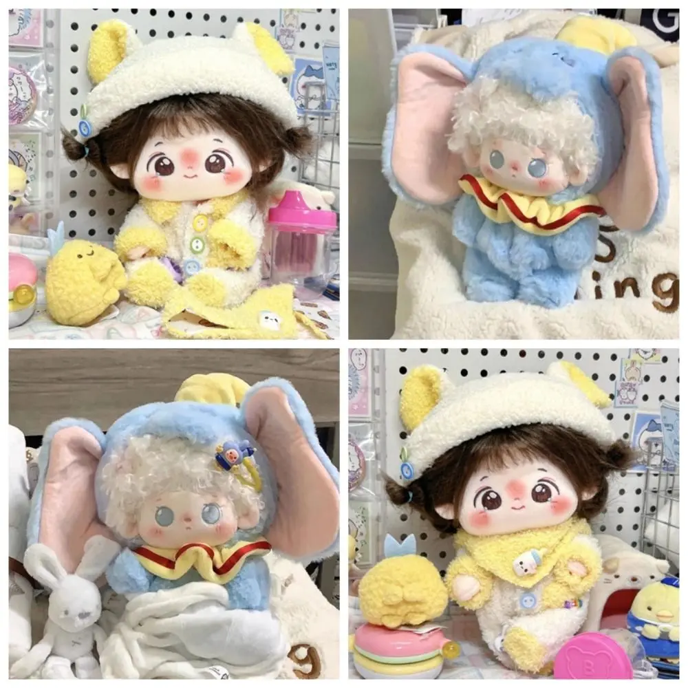 Cute DIY Cotton Doll Clothes Mini Plush Idol Doll Outfit Gift Multistyles Doll Overall Suit for 20cm Cotton Doll