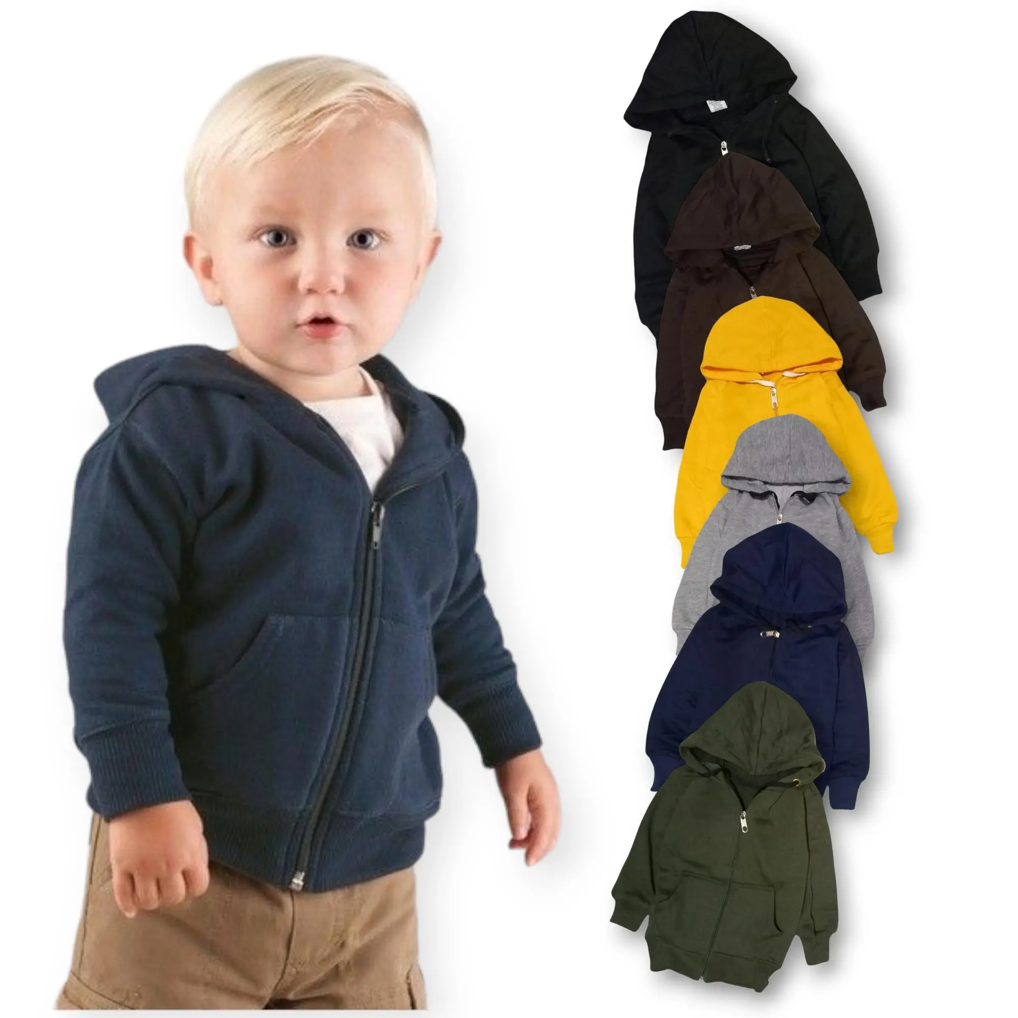 Jaket anak laki laki dan perempuan umur 6 bulan sampe 7 tahun bahan fleece hangat dan tebal Laki-Laki Bayi