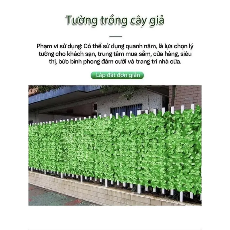 Cuộn Hàng rào nhựa kích thước siêu dài 1mx3m trang trí tiểu cảnh, hàng rào decor tường siêu đẹp 8