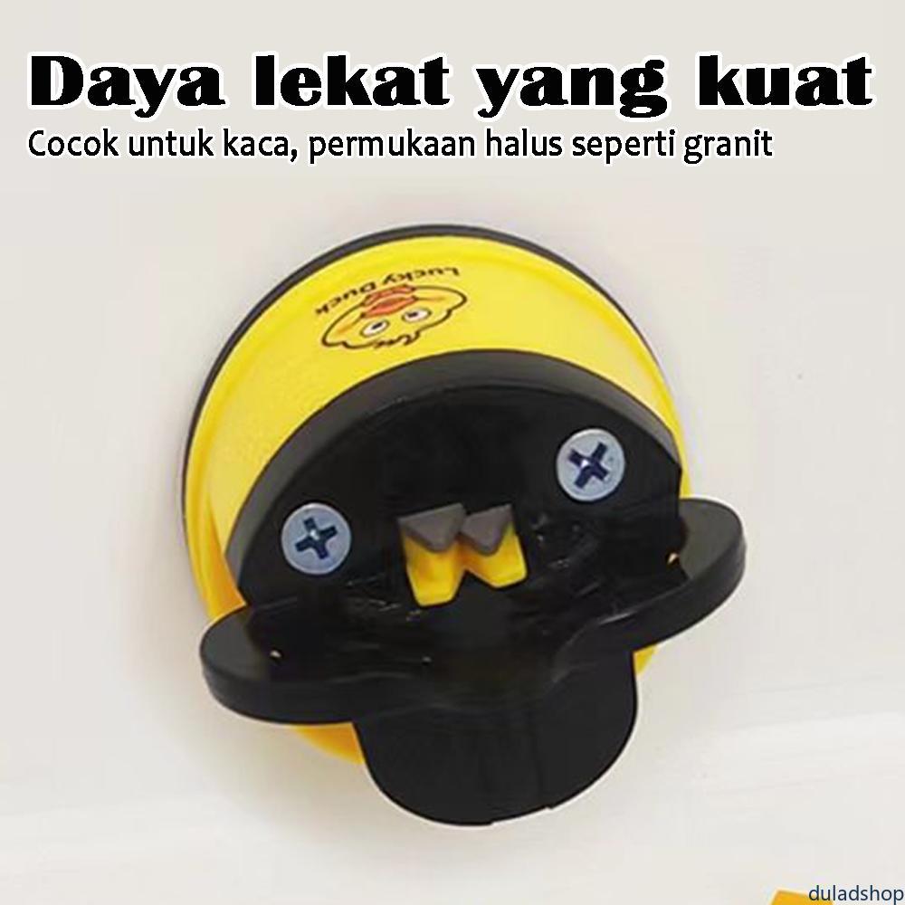 Pengasah Pisau Mini Dapur Dengan Cangkir Hisap Alat Asah Pisau Cepat Rumah Tangga Batu Asah Portable Anti Slip Praktis