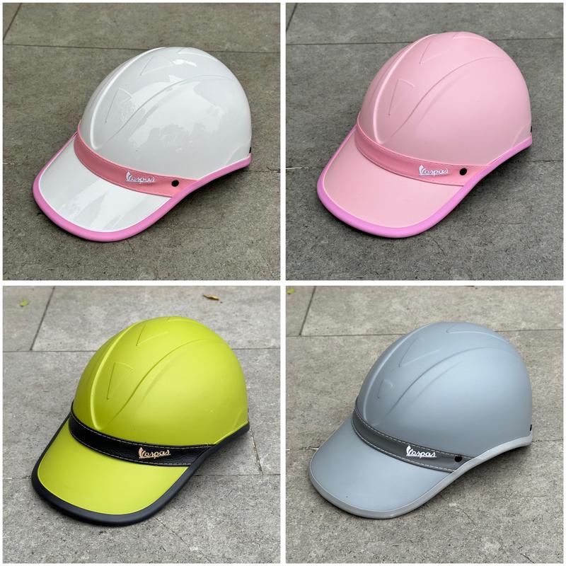 Nón bảo hiểm lưỡi trai thời trang Vespa cao cấp , Mũ bảo hiểm kết phong cách phù hợp cho cả nam và nữ - Phụ Kiện Đội Đầu