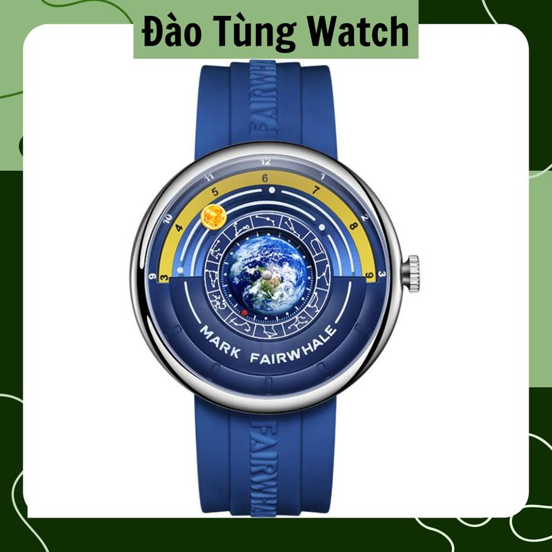 Đồng Hồ Nam MARK FAIRWHALE 12 Cung Hoàng Đạo Pin Thạch Anh Analog Size 43mm Đeo Tay Watch